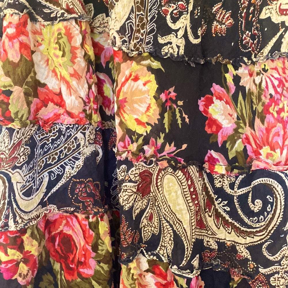 COPY - Gorgeous cotton maxi skirt size 1x but see measurements Solitaire brand